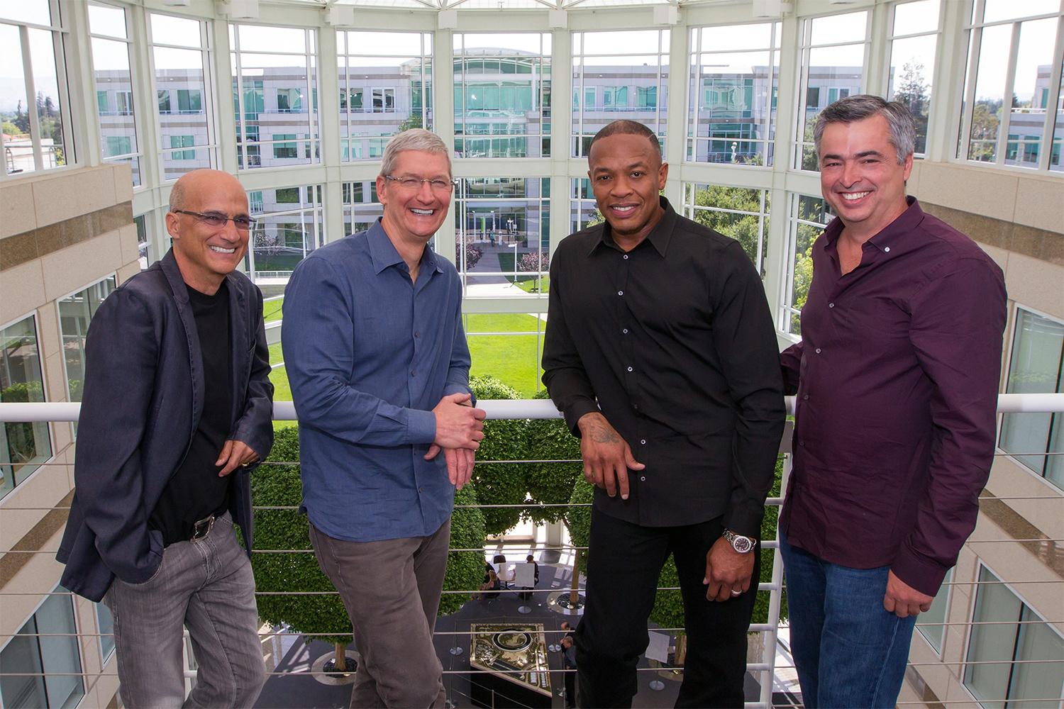 apple buys beats official dr dre tim cook