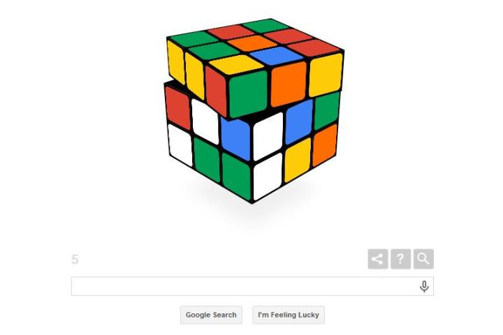 rubiks cube becomes google doodle