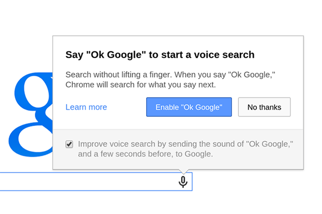 ok google chrome hands free voice search exits beta tested serch