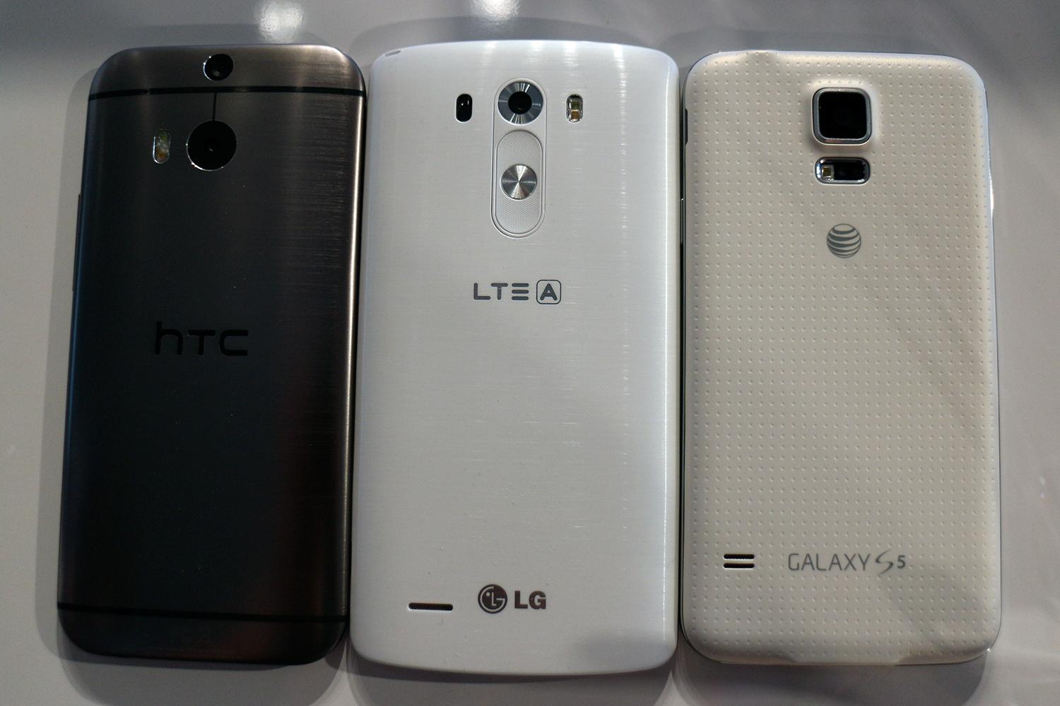 LG G3 vs. Galaxy S5 vs. HTC One M8