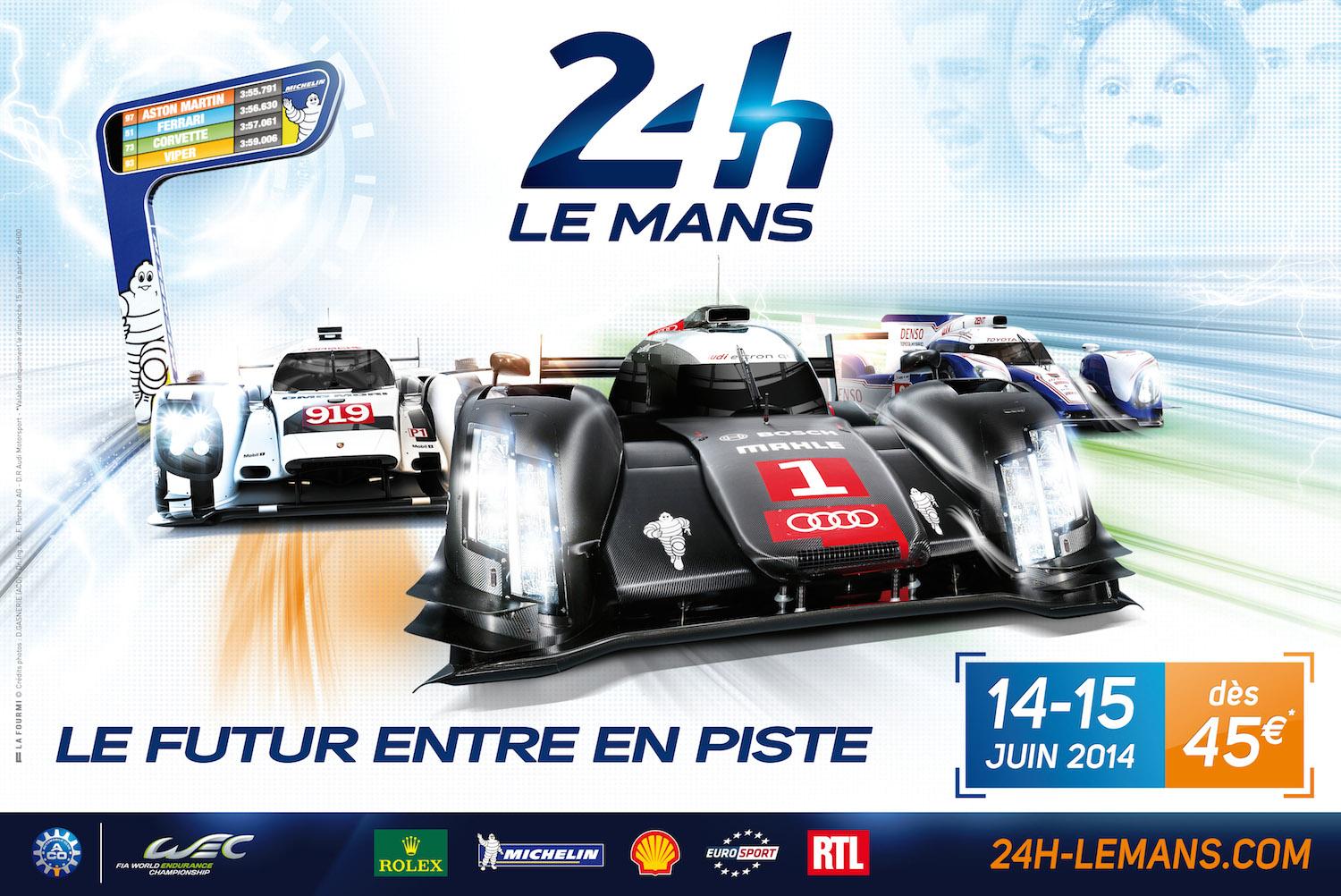 three reasons watch care 24 hours le mans race weekend official poster heures du 2014