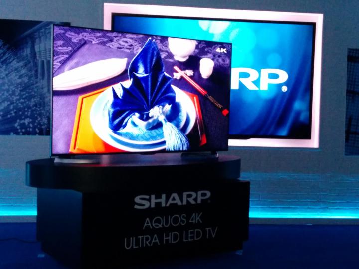 sharp shows new ud27 uhd tv series hi res wireless audio device ultrahd 2014