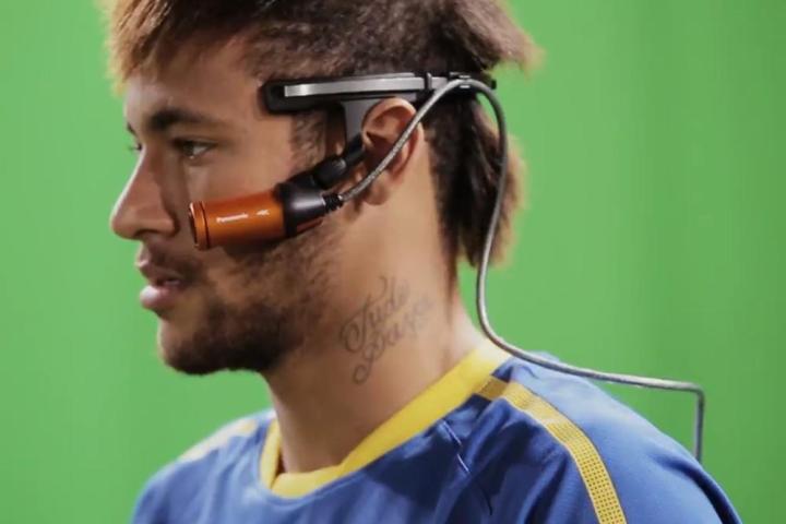 panasonic taps brazilian soccer star neymar jr demo wearable 4k camcorder hx100