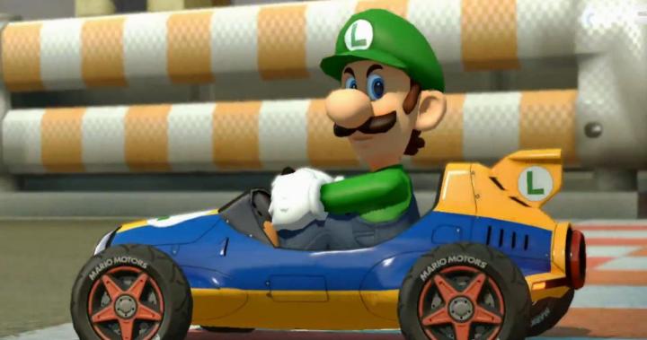 luigi ice cold japanese commercial mario kart 8 death stare