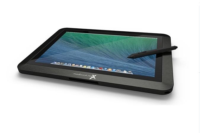 modbook pro x turns retina macbook tablet paired stylus