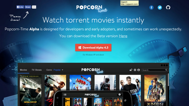 popcorn time lives announces support chromecast windows