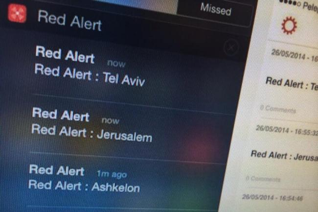 yo app used alert israelis incoming missile attacks red