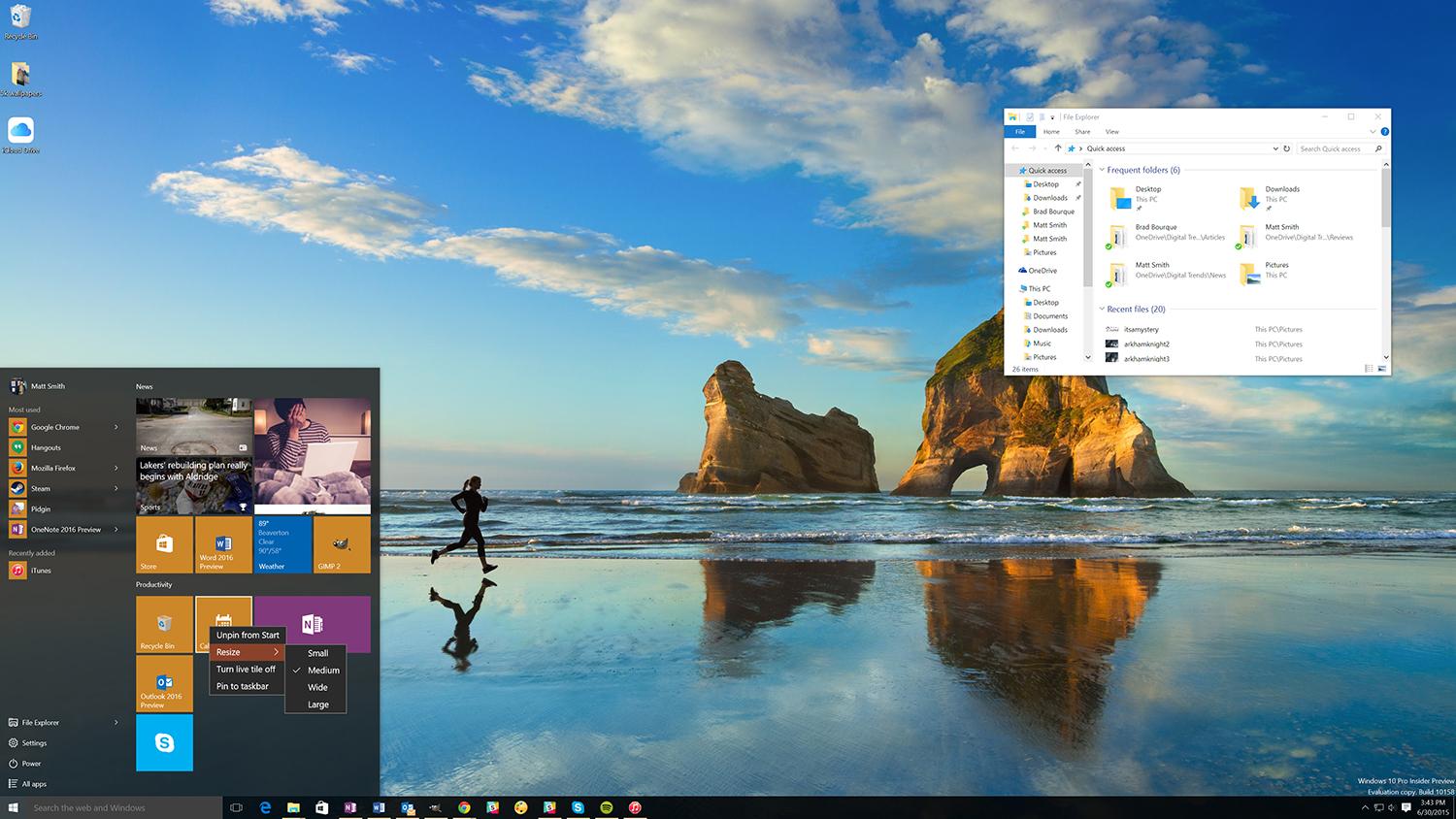 windows 10 review desktop experience 016