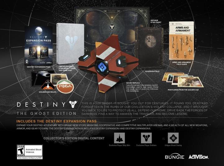 bungie announces three special editions destiny pre order ghost edition