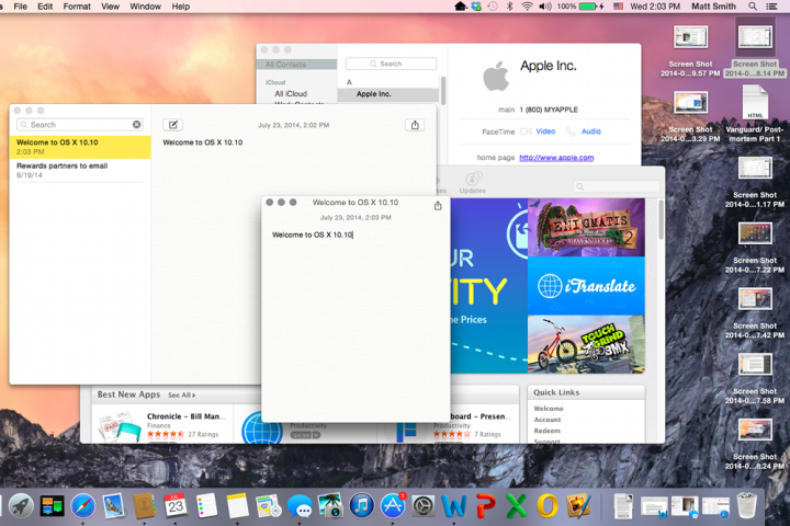 os x named favorite by developers macosxyosemitefeature