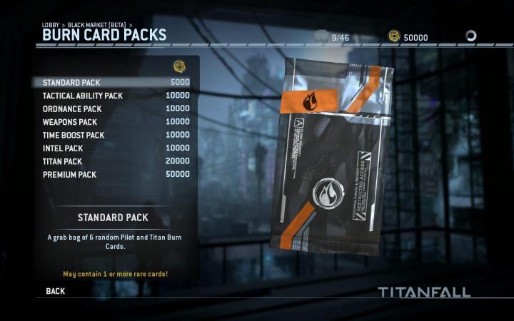 titanfall update burn cards black market packs