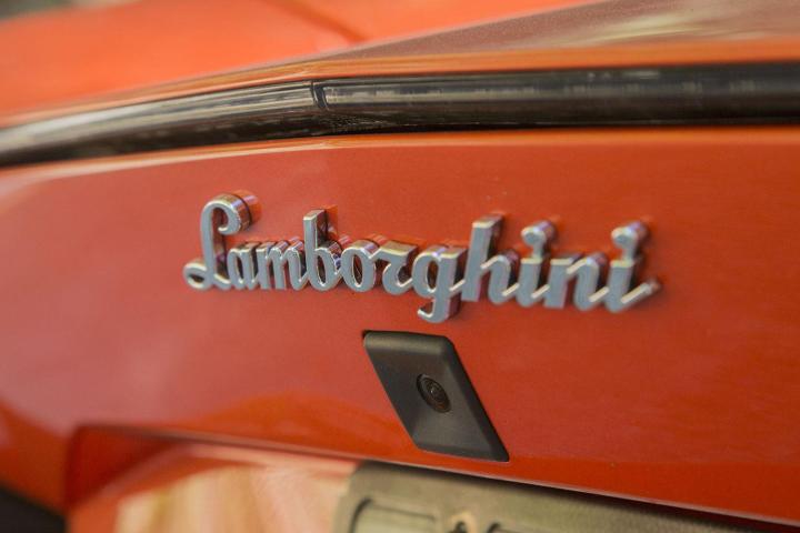 2015 Lamborghini Aventador back badge