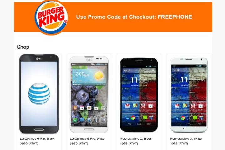 burger king smartphone promotion