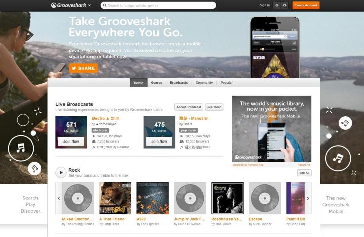 grooveshark offer super cheap radio app will play anything like