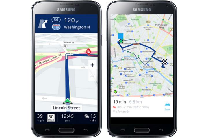 Here Maps Samsung Galaxy