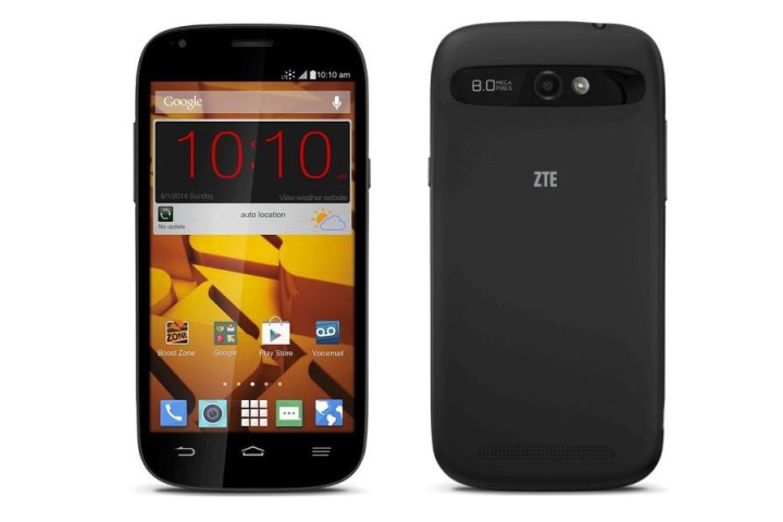zte warp sync makes way boost mobile 5 inch display 180 price tag