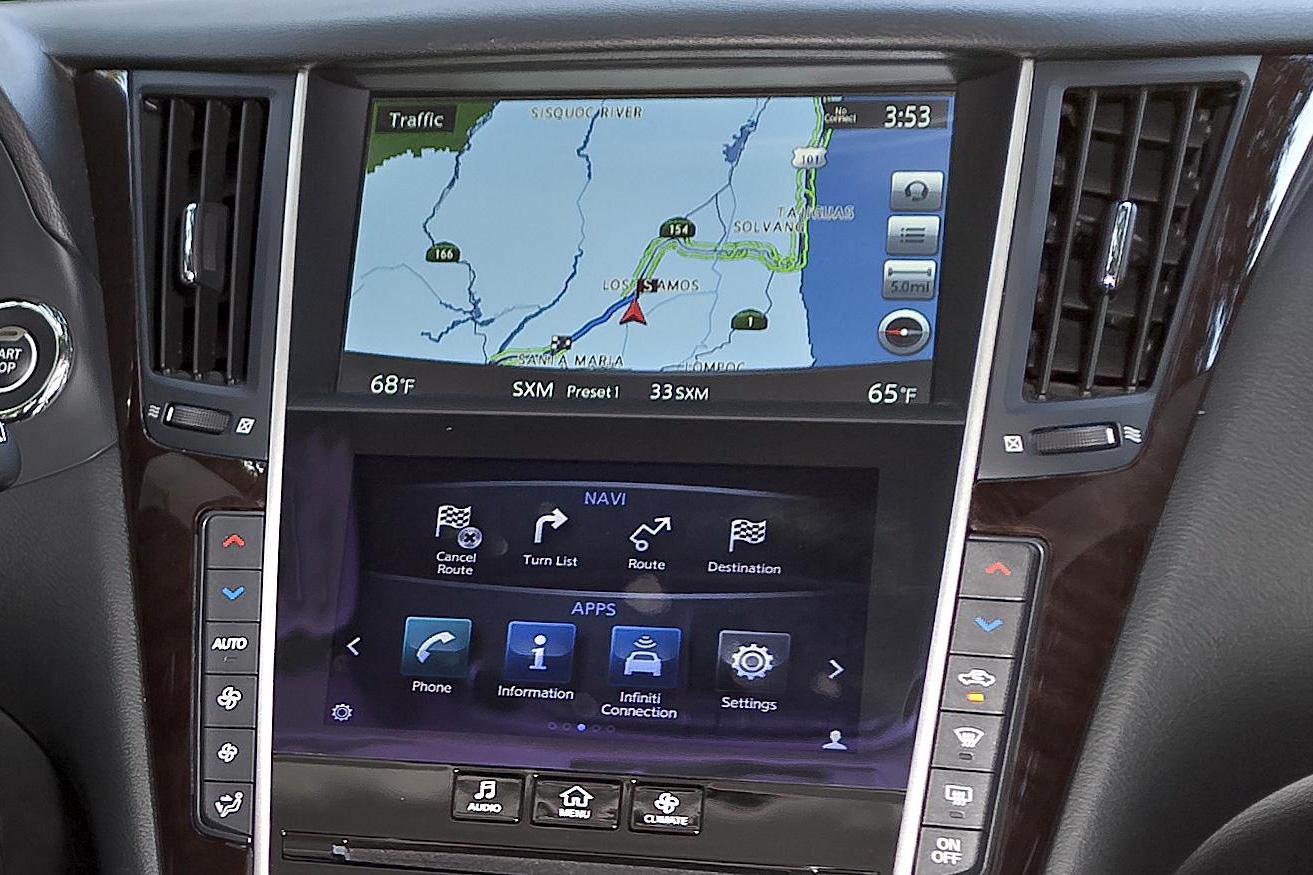 screen two far acura infiniti start worrying trend infotainment s intouch
