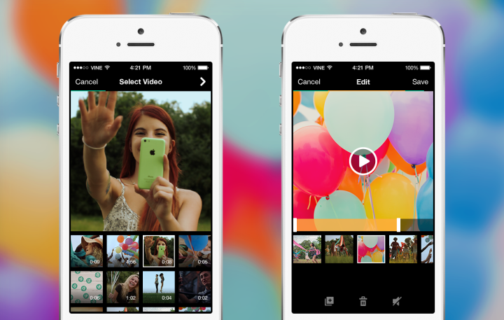 major vine update means users can now import video clips