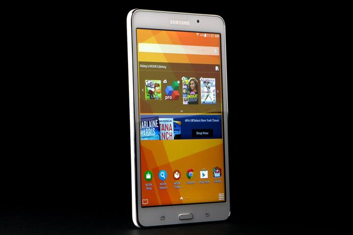 Samsung Galaxy Tab 4 Nook front angle