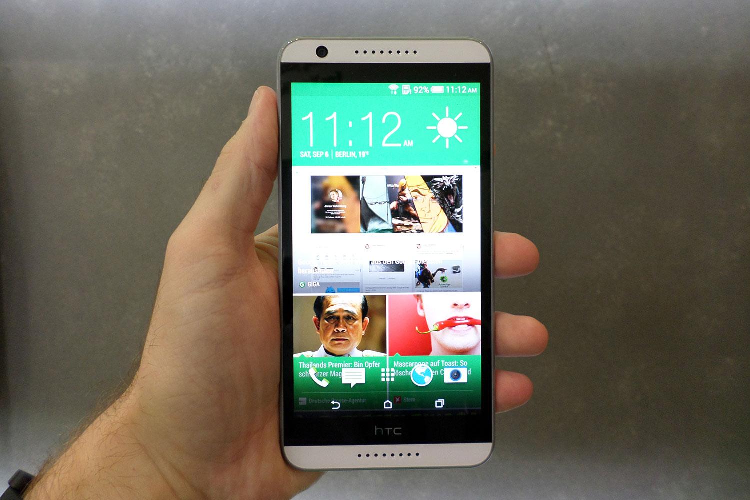 htc desire 820 hands on front