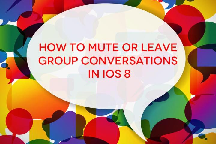 how to leave or mute group chats in iOS 8