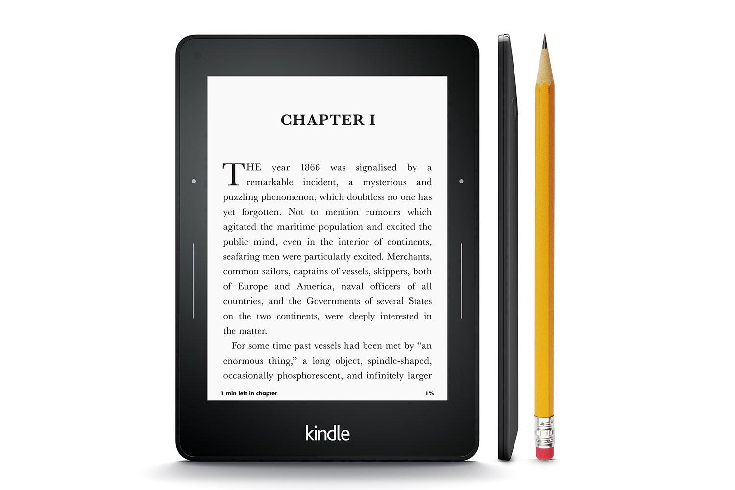 amazon launches high end voyage e reader kindle thin press image
