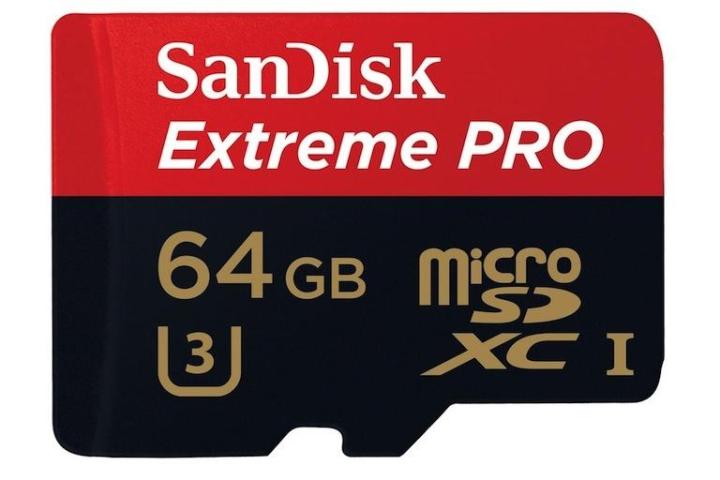 want record 4k video smartphone sandisk microsd card extreme pro u3