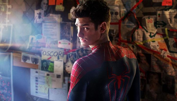 Andrew Garfield as Peter-Parker with his mask off in "The Amazing Spider-Man 2."