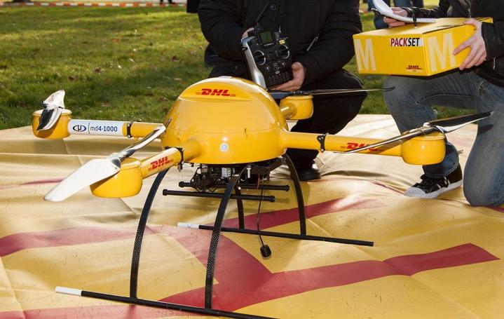 dhl drone start making deliveries german island