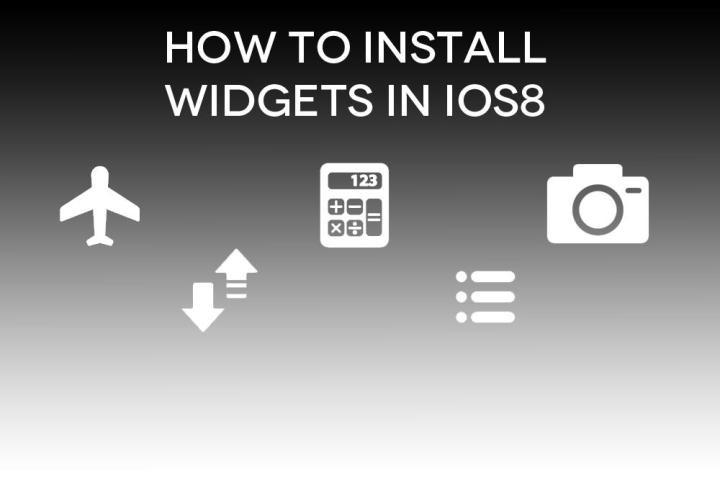 install widgets ios 8 header