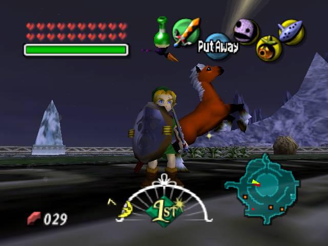 Link and Epona in termina field.