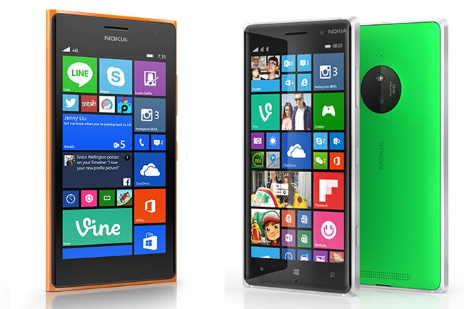 microsoft reveals nokia lumia 730 735 830 windows phones both