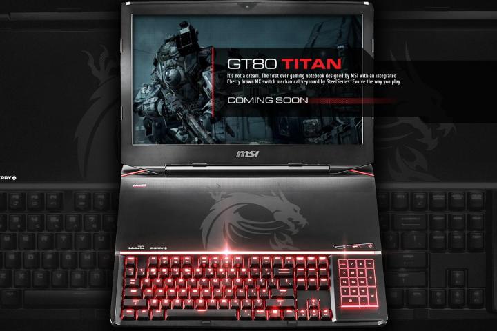 msi switches things gt80 titan worlds first gaming laptop mechanical keyboard