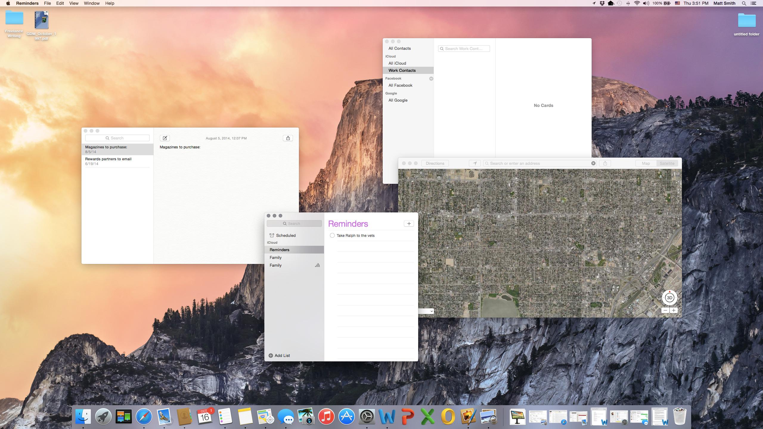 OS X Yosemite apps