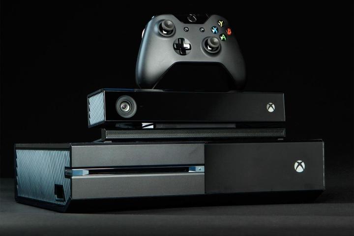 The Microsoft Xbox One X.