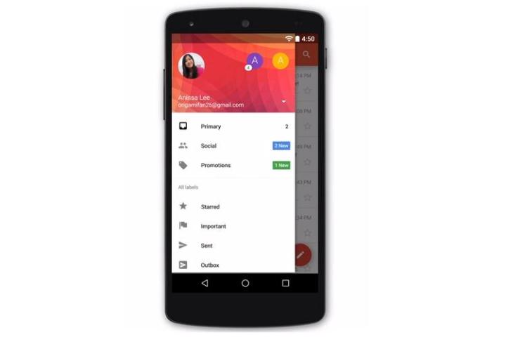 gmail 5 0 makeover new for android