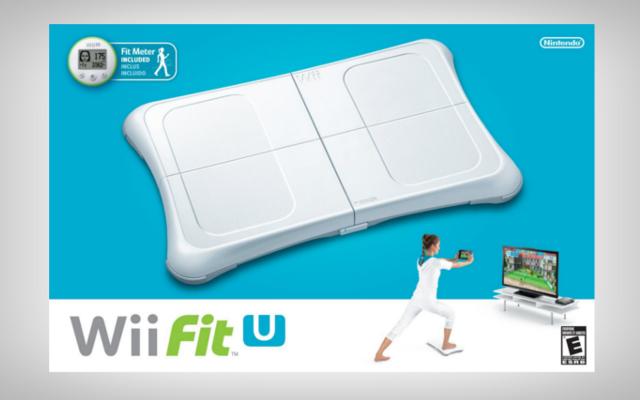A Wii Fit box sits on a blank background.