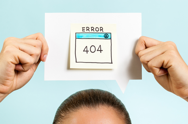 best error 404 pages header