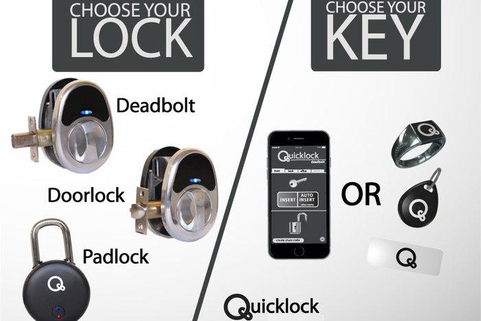 open sesame unlock door wave hand quicklock keyless smart lock