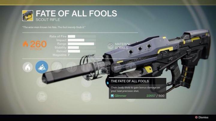 destiny devs gift exclusive gun fan using game brain surgery therapy fate of all fools