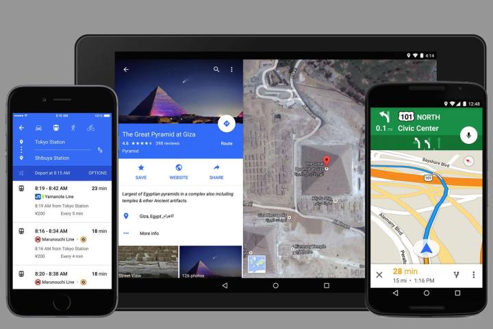 google intros new look maps for mobile app
