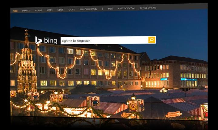 Bing right to be forgotten