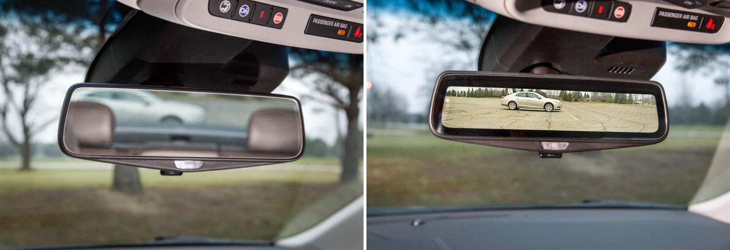 Cadillac rearview mirror with streaming video