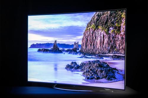 LG 65EC9700 4K OLED TV review front angle