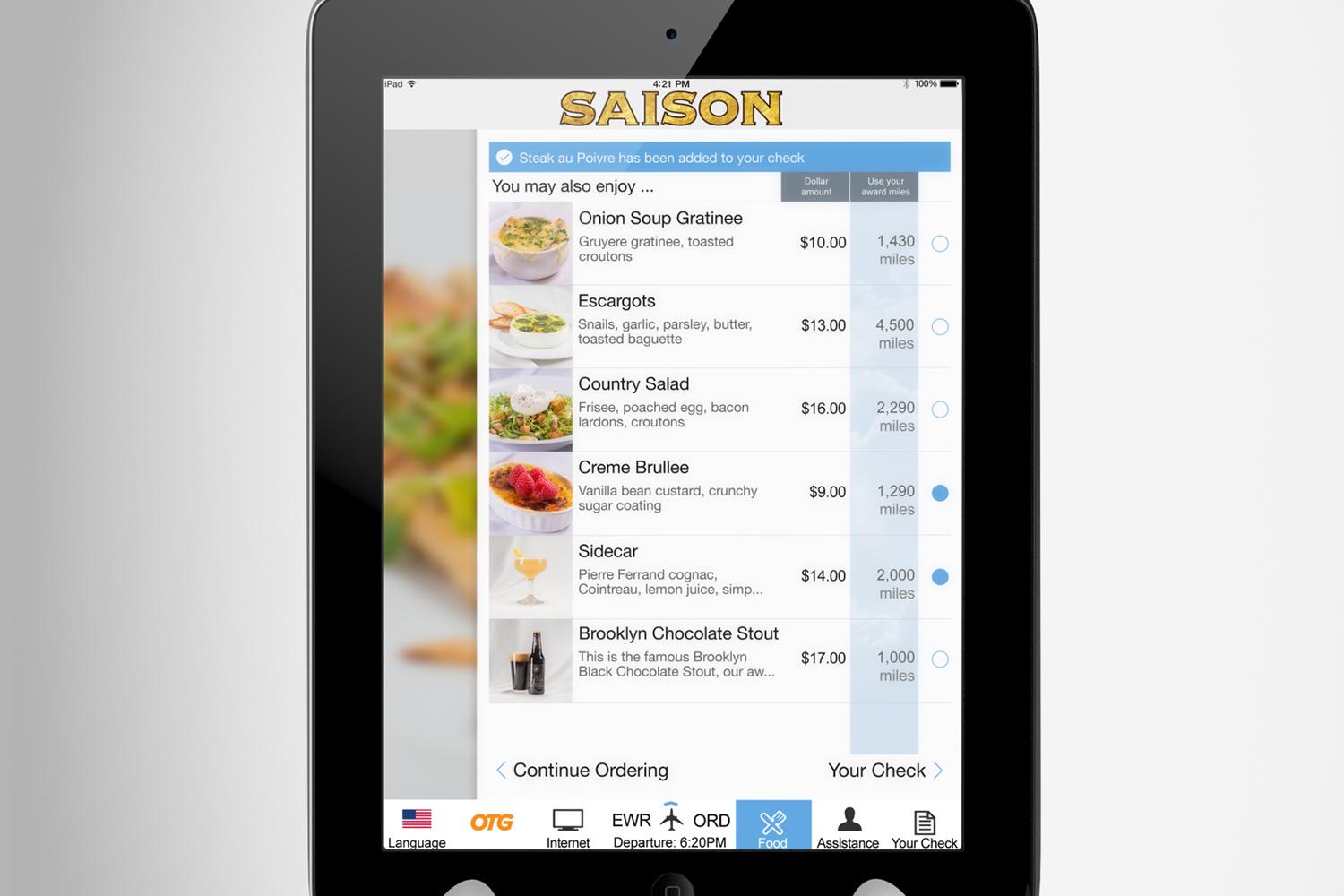 ipads are replacing waiters in airport restaurants pay by miles 01