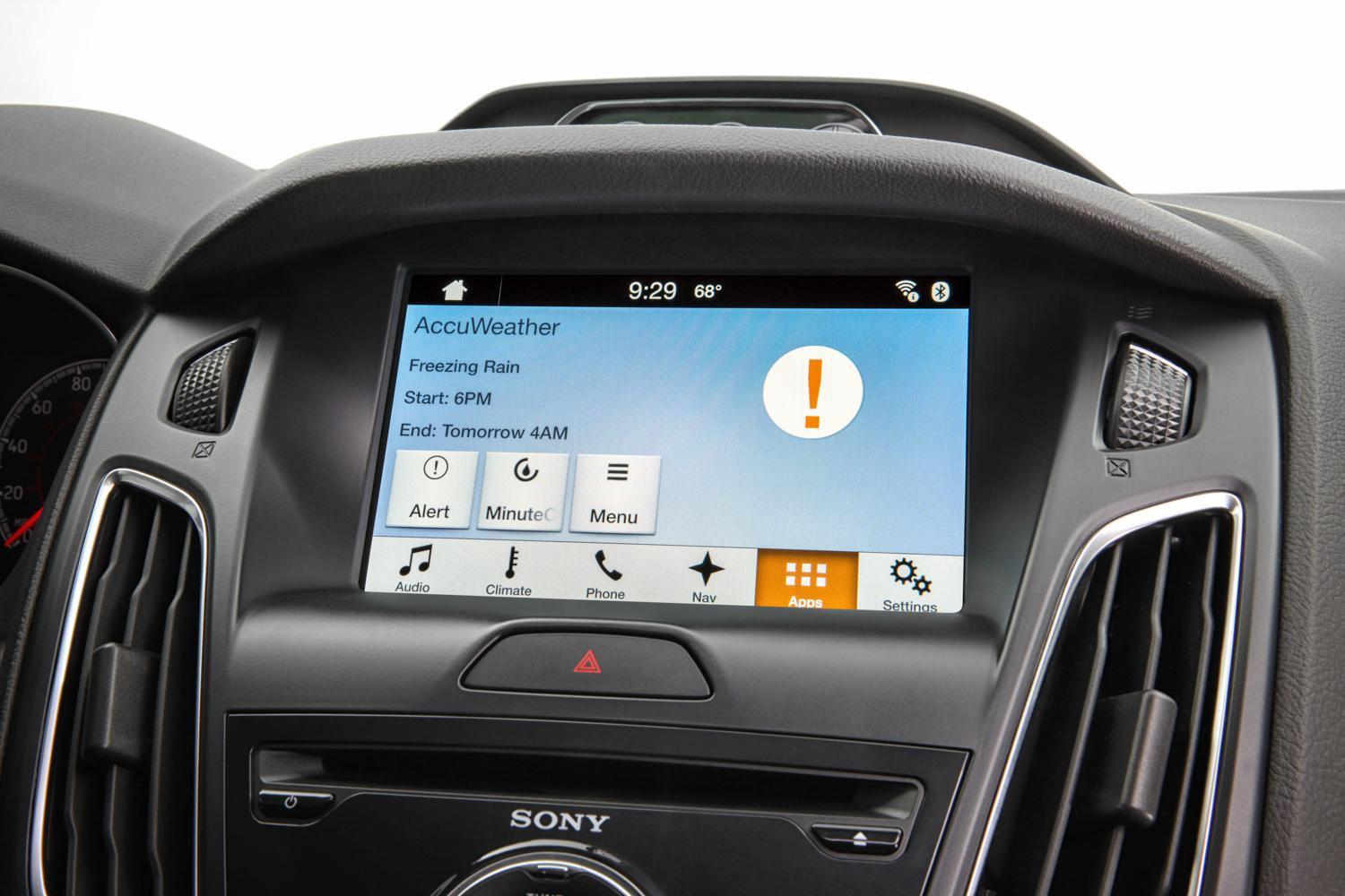 Ford Sync AppLink AccuWeather Weather Alert
