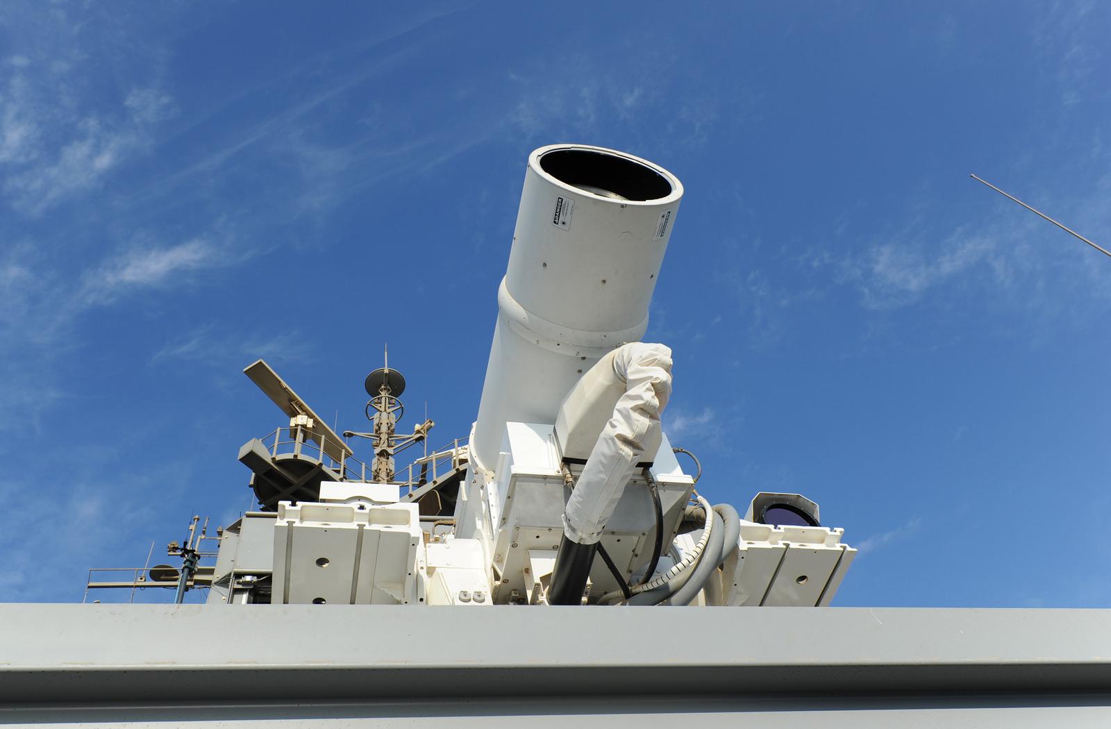 navy tests laser weapon system uss ponce laws1