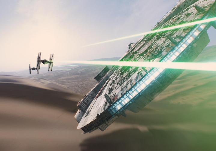 heres new look millennium falcon star wars force awakens the
