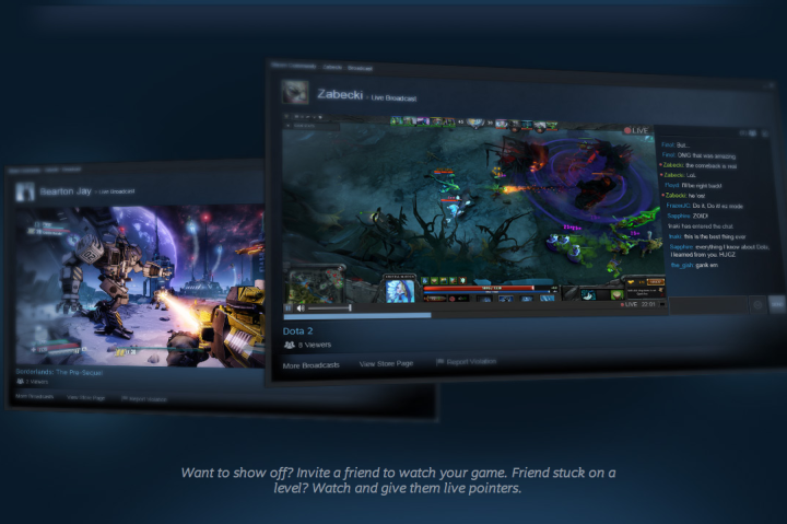 valve stares twitch launch steam broadcasting