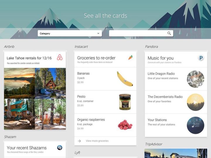 40 third party apps coming google now cards